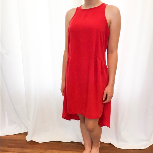 Red high low dress - Picture 3 of 8